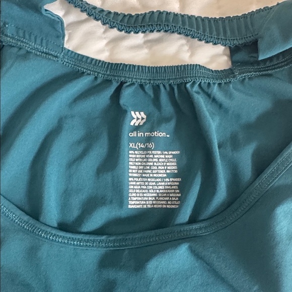 All in Motion Turquoise Sleeveless romper - Picture 4 of 5